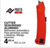 Oferta de Profer - Cutter Seguridad Aluminio por 4,95€ en Coferdroza