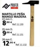 Oferta de Profer - Martillo Pena Mango Mandera por 8,9€ en Coferdroza