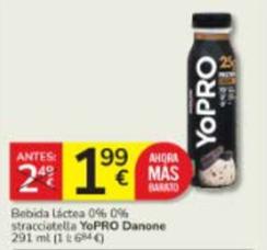 Oferta de Yopro - Bebida Lactea 0% por 1,99€ en Consum
