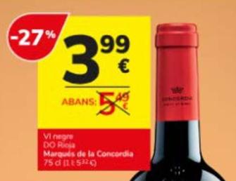 Oferta de Vino por 3,99€ en Consum