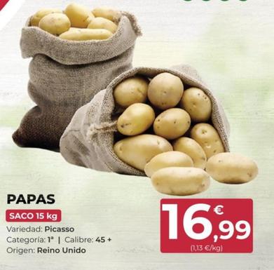 Oferta de Patatas por 16,99€ en SPAR Gran Canaria