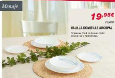 Oferta de Chafiras - Vajilla Domitille Arcopal por 19,95€ en Chafiras