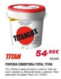 Oferta de Titan - Pintura Cobertura Total por 54,95€ en Chafiras