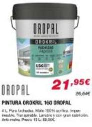 Oferta de Oropal - Pintura Orokril 160 por 21,95€ en Chafiras