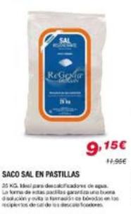 Oferta de Sal Regenerante - Saco En Pastillas por 9,15€ en Chafiras