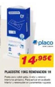 Oferta de Placo - Stic 15kg Renovacion Th por 14,95€ en Chafiras