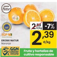 Oferta de Eroski natur - Naranja  por 2,39€ en Eroski
