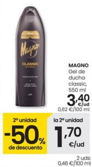 Oferta de Magno - Gel de ducha classic  por 3,4€ en Eroski
