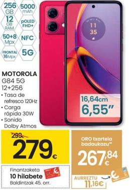Oferta de Motorola - G84 5G por 279€ en Eroski