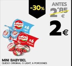 Oferta de Babybel - Queso Original o Light por 2€ en BM Supermercados