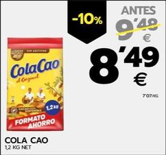 Oferta de Cola Cao - 1,2 Kg Net por 8,49€ en BM Supermercados