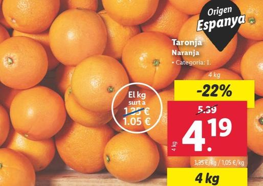 Oferta de Naranja por 4,19€ en Lidl