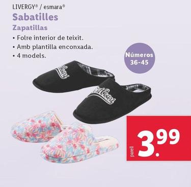 Oferta de Livergy / Esmara - Zapatilla por 3,99€ en Lidl