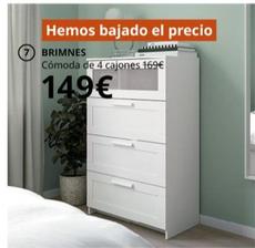 Oferta de Ikea - Cómoda De 4 Cajones por 149€ en IKEA