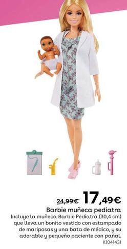 Oferta de Barbie muñeca pediatra por 17,49€ en ToysRus