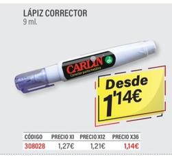 Oferta de Lápiz Corrector por 1,14€ en Carlin