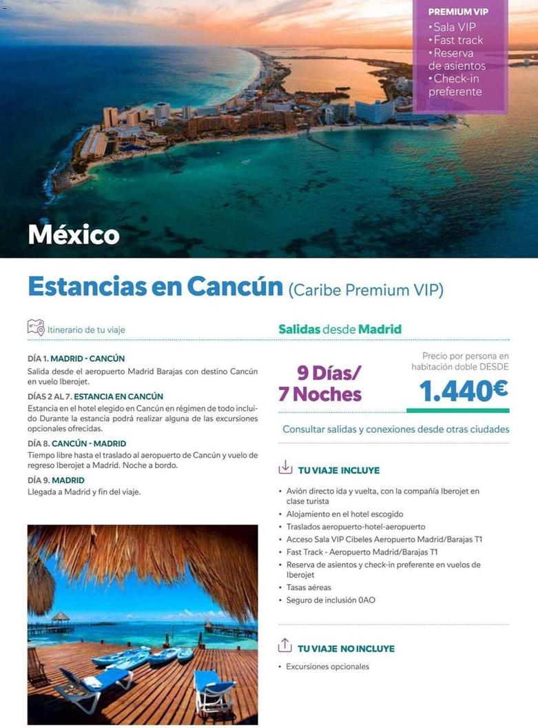 Oferta de México Estancias En Cancún por 1440€ en B The travel Brand