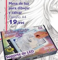 Oferta de Mesa De Luz Para Dibujar Y Calcar por 19,99€ en Milbby
