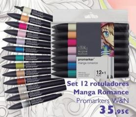 Oferta de Set 12 Rotuladores Manga Romance por 35,95€ en Milbby