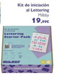 Oferta de Kit De Iniciación Al Lettering por 19,99€ en Milbby
