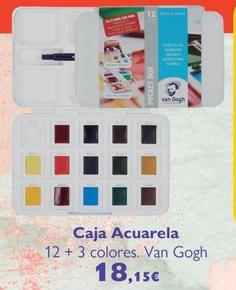 Oferta de Van Gogh - Caja Acuarela 12 + 3 Colores por 18,15€ en Milbby