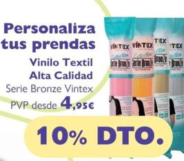 Oferta de Vintex - Personaliza Tus Prendas Vinilo Textil Alta Calidad por 4,95€ en Milbby