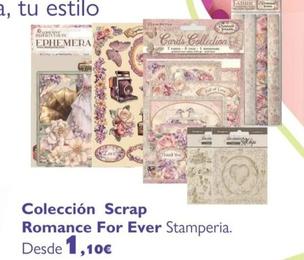 Oferta de Stamperia - Colección Scrap Romance For Ever por 1,1€ en Milbby