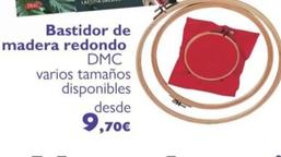 Oferta de Dmc - Bastidor De Madera Redondo por 9,7€ en Milbby