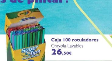Oferta de Crayola - Caja 100 Rotuladores por 26,5€ en Milbby