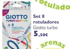 Oferta de Giotto - Set 8 Rotuladores por 5,5€ en Milbby