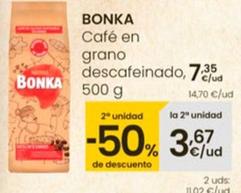 Café natural en grano - Eroski - 500 g