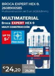 Oferta de Bosch - Broca Expert Hex-9 por 24,2€ en Ferbric