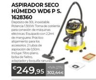 Oferta de Aspirador Seco Húmedo Wd6 P S por 249,95€ en Ferbric