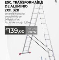 Oferta de Escalera Transformable De Aluminio 2x11.3211 por 139€ en Ferbric