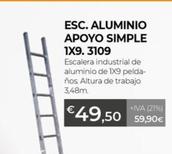 Oferta de Esc. Aluminio Apoyo Simple 1X9 3109 por 49,5€ en Ferbric