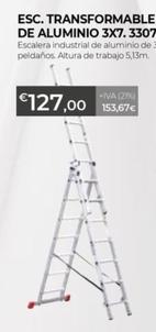 Oferta de Escalera Transformable De Aluminio 3x7. 3307 por 127€ en Ferbric