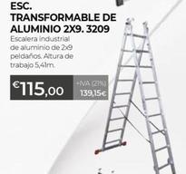 Oferta de Esc. Transformable De Aluminio 2X9 3209 por 115€ en Ferbric