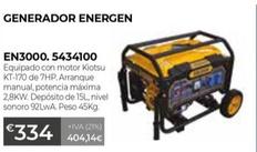 Oferta de Generador Energen En3000. 5434100 por 334€ en Ferbric