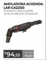 Oferta de Amoladora Acodada LAR-GA22120 por 94,55€ en Ferbric