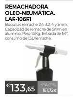 Oferta de Remachadora Oleo-neumática. LAR-106R1 por 133,65€ en Ferbric
