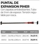 Oferta de Puntal De Expansion Piher por 28,12€ en Ferbric