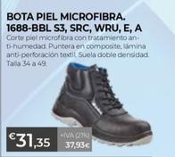 Oferta de Bota Piel Microfibra por 31,35€ en Ferbric