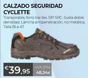 Oferta de Calzado Seguridad Cyclette por 39,95€ en Ferbric