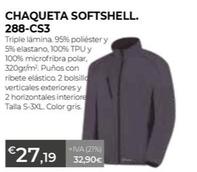 Oferta de Chaqueta Softshell por 27,19€ en Ferbric