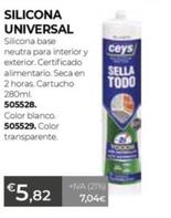 Oferta de Ceys - Silicona Universal por 5,82€ en Ferbric
