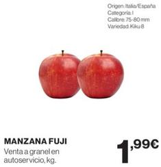 Oferta de Manzana Fuji por 1,99€ en Hipercor