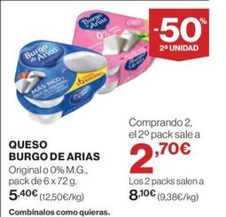 Oferta de Burgo De Arias - Queso  por 5,4€ en Hipercor