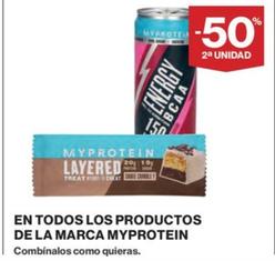 Oferta de Myprotein - En Todos Los Productos De La Marca en Hipercor
