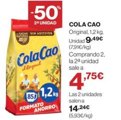 Oferta de Cola Cao - Original por 9,49€ en Hipercor