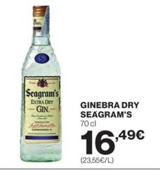 Oferta de Seagram's - Ginebra Dry por 16,49€ en Hipercor